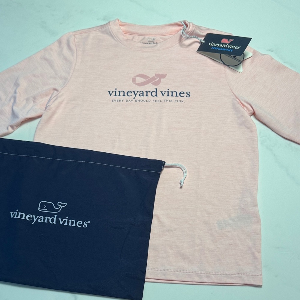 Vineyard Vines Pink Kids’ Rashguard/Cooling Shirt